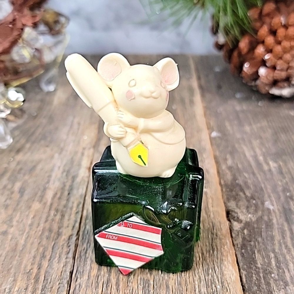 Avon "Melvin P Merry Mouse" bottle Vintage Retired